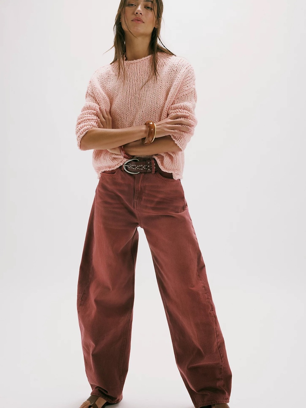 Free people barrel jeans NWT
